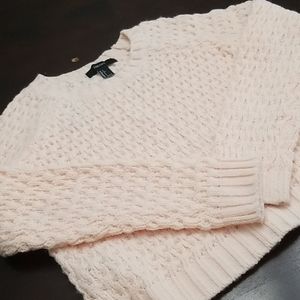 Forever 21 blush crop sweater
